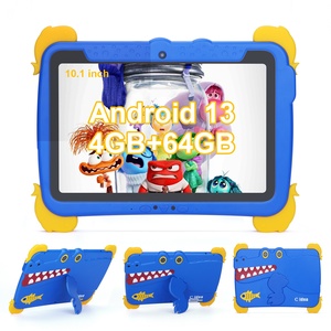 C Idea Factory 10.1 pouces Android 13 tablette pour enfants avec 4 Go de RAM + 64 Go de stockage 6000mAh bleu éducatif - Product Image 1