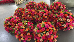 <span class=keywords><strong>Rose</strong></span> vif Orange fleur coureur mariage fleur boule pièce maîtresse artificielle <span class=keywords><strong>Rose</strong></span> fleur <span class=keywords><strong>chemin</strong></span> <span class=keywords><strong>de</strong></span> <span class=keywords><strong>Table</strong></span> pour mariage événement décor - Product Image 5