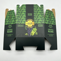 Großhandel Tragbare Wellpappe-Ordner Obst-Geschenkverpackungsbox Offsetdruck Benutzerdefinierte Farbe & Logo Trauben OEM-Hersteller