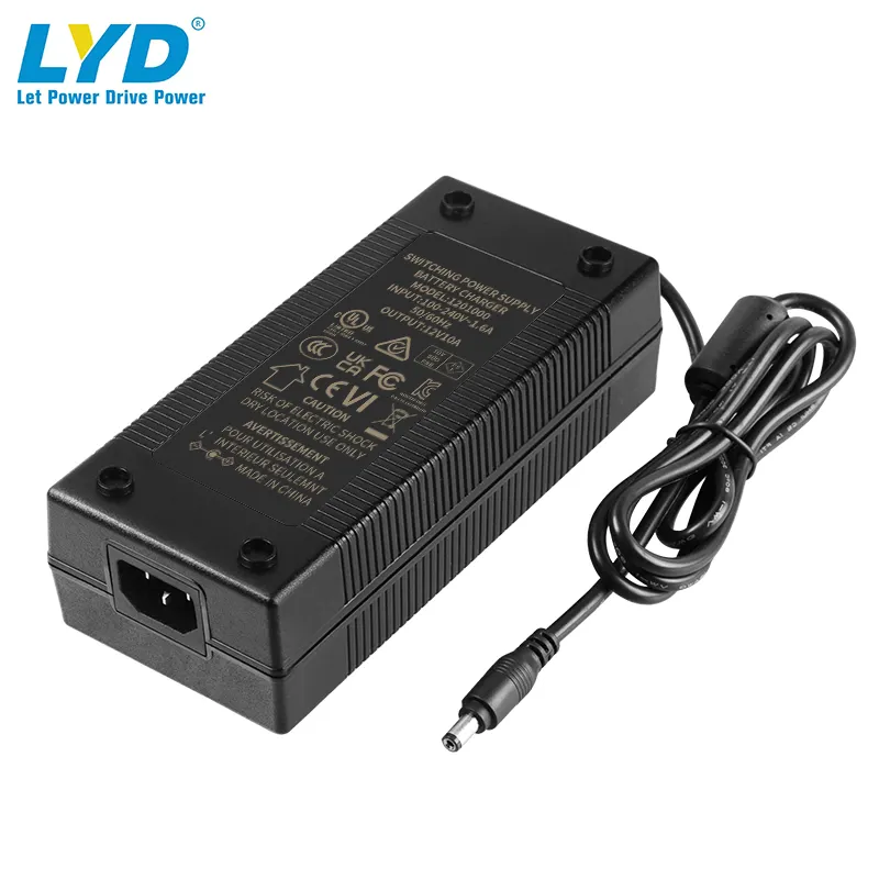 120W UL CUL C14 adaptador de corriente de escritorio fuente de alimentación conmutada 12V 10a cargador de batería