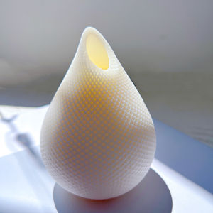 Vela de silicona con diseño de gota de agua, molde decorativo moderno de dos diseños geométricos redondos a rayas, espiral de remolino, cera de soja - Product Image 5