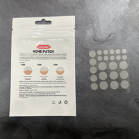Soins du visage, 24 patchs hydrocolloïdes pour l'acné, infusés de perles, acide salicylique naturel, design invisible, emballages individuels
