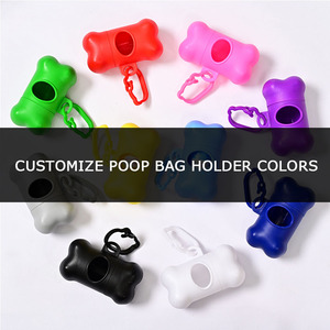 도매 뼈 모양의 플라스틱 개 똥 가방 디스펜서 사용자 정의 로고 인쇄 애완 동물 쓰레기 봉투 홀더 - Product Image 6
