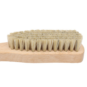 Cepillo de cerdas de cerdo de madera maciza para limpieza de ropa, duradero, con cerdas suaves - Product Image 1