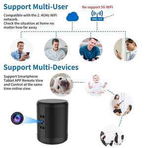 Altoparlante Portatile Wireless con Mini Telecamera, <span class=keywords><strong>Audio</strong></span> Bidirezionale, Accessori per Telecamere di Sicurezza Domestica IP - Product Image 3