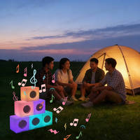 Offre Spéciale : Enceinte Cube LED Lumineuse Décorative – Lampe de Nuit Musicale pour Fêtes et Événements