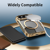 Coque magnétique plaquée pour support de voiture iPhone Duo Fold, découpe précise, maintien parfait, tout-en-un, avec film de protection d'écran anti-jaunissement et étui pour lunettes