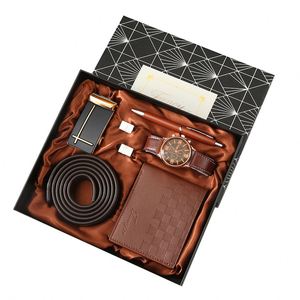 Ensemble cadeau d'affaires pour hommes - Portefeuille, ceinture et montre de qualité supérieure avec boîte cadeau, idéal pour une surprise pour la fête des pères - Product Image 2