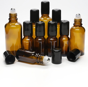 Botella de Vidrio Ámbar para Aceites Esenciales, Gotero para Suero para el Cuidado de la Piel, Gotas para Ojos, 5ml 10ml 15ml 20ml 30ml 50ml, Impresión Serigráfica - Product Image 1