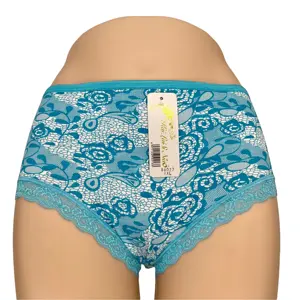 2024 culottes en coton à la mode pour femmes vente en gros dentelle de haute qualité avec impression de fleurs Lingerie Sexy personnalisée OEM/ODM