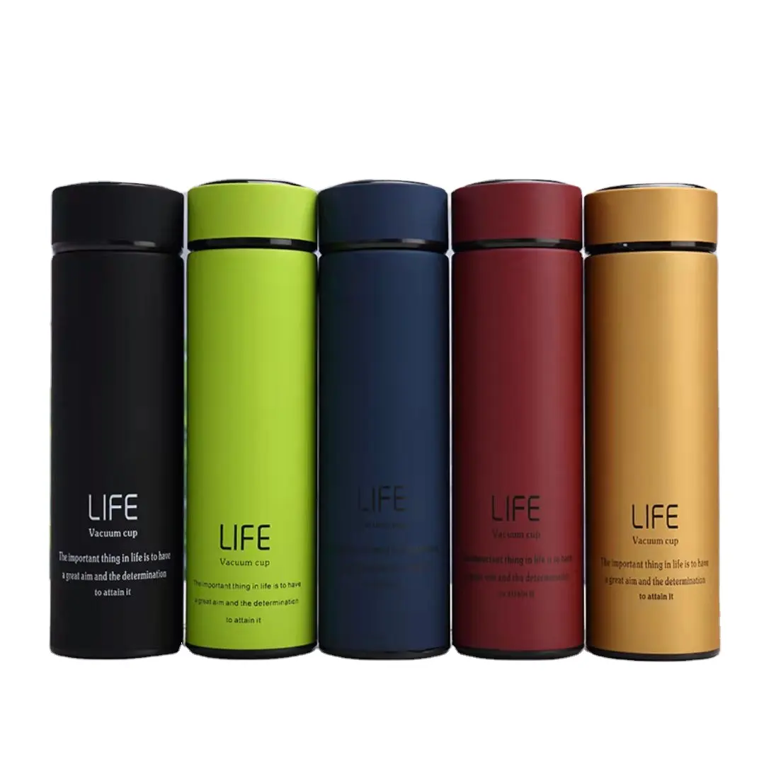 Smart Vacuum Flask Stainless Steel Water Bottle 500ml Thermos with LED Touch Screen temperature Display Double wall Vacuum