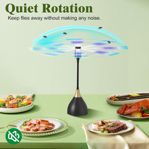 Ventilateur anti-mouches portable USB ou à piles Machine efficace pour tuer les moustiques pour pique-nique BBQ et fête - Product Image 2