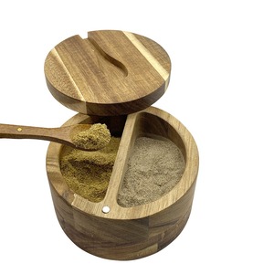 Eco Friendly Wooden Herb Box Food Safe <b>Spice</b> <b>Storage</b> with Lid for Kitchen Use Available In Bulk Quantity - Product Image 6