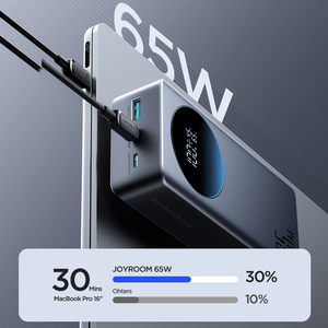 <span class=keywords><strong>Joyroom</strong></span> 65W รองรับ PD3.0ความจุสูง65W 30000 powerbank 65W สำหรับแล็ปท็อป - Product Image 6