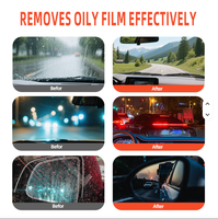 Nettoyant Puissant pour Voiture : Éliminateur de Film Huileux, Effet 2X, Agent Anti-Pluie et Anti-Buée, Revêtement Décontaminant pour Pare-Brise et Taches