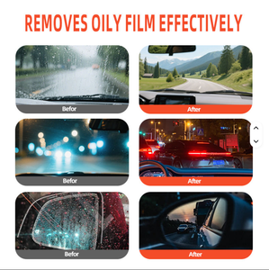 Potente Limpiador de Película de Aceite para Coches, Agente Antiempañante y Impermeabilizante 2X Efecto, Recubrimiento para Descontaminación de Manchas en Parabrisas - Product Image 3