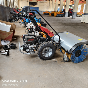 Handschubmaschine Handgeführter Selbstbetriebener Schneefeger Multifunktionaler Schneeräumer Straßenkehrmaschine/Schneepflug - Product Image 1