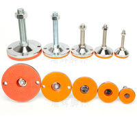 Supports de nivellement réglables en acier 304 D40 M8x80mm avec patins orange pour équipement de laboratoire