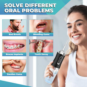 Irrigador Bucal Eléctrico Portátil Recargable con Control Táctil Impermeable, Seguro para Uso Doméstico, Enjuague Bucal y Cepillo de Dientes - Product Image 5