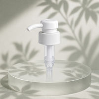 Pompe à lotion en plastique blanc de 33 mm avec ressort, pulvérisateur à verrouillage haut-bas pour flacons cosmétiques, anti-déversement, à visser, logo personnalisé