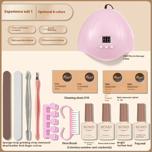 54W Quick Dry <b>Nail</b> Lamp Set Gel Polish Curing Light <b>Kit</b> for Beginner Manicure Pedicure <b>Nail</b> Art - Product Image 1