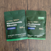 Complément NAD 900mg à succès pour Femmes et Hommes, NR Liposomal Resvératrol Quercétine Phytosome, 80 Capsules, Vieillissement Sain