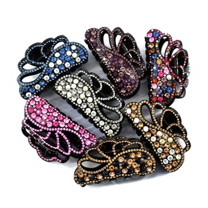 Design de mode évider cheveux griffe paillettes cristal femmes requin Clip coloré diamant mâchoire <span class=keywords><strong>Clips</strong></span> pour cheveux - Product Image 5