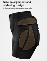 Nouveaux shorts de ski rembourrés et genouillères avec protection 3D des hanches et des fesses pour le ski, le skateboard et le patinage