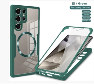 Coque de téléphone magnétique à protection intégrale 360 degrés double face PC+TPU pour iPhone 17 Pro Max, coques arrière <span class=keywords><strong>Samsung</strong></span> S25 Ultra S26 Ultra - Product Image 1