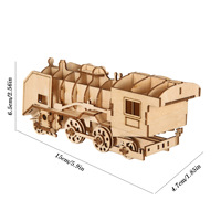 Puzzle de construction 3D en bois pour enfants, jouet éducatif créatif, modèle d'architecture fait à la main, décoration de bureau à domicile