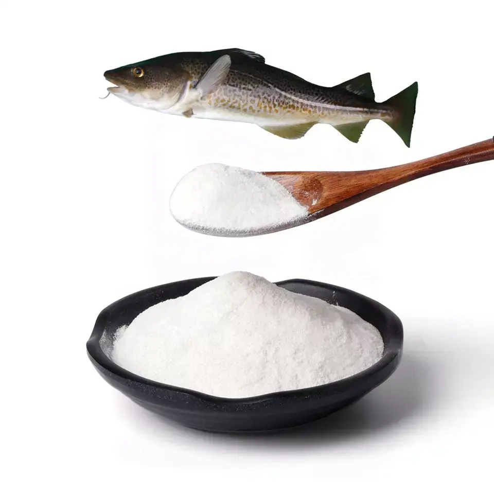 건강 기능성 식품 보충 심해 해양 물고기 피부 콜라겐 펩타이드 파우더