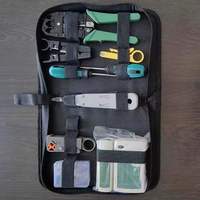 Kit d'Outils de Réparation pour Réseau Informatique LAN UTP Tournevis Dénudeur Connecteur RJ45