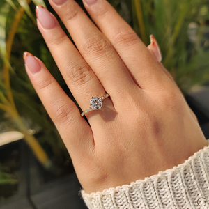Anillo de Diamante Cultivado en Laboratorio Más Vendido con Detalles Finos y Origen Ético para Entusiastas de la Joyería de la India - Product Image 5