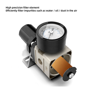 Unidad de Tratamiento de doble fuente de aire neumática, lubricador regulador de presión de aire, <span class=keywords><strong>SMC</strong></span>, FRL, ac2010 / ac3010 / ac4010 / ac5010 - Product Image 6