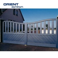 Nouveau design de porte en tuyau métallique simple Conceptions de porte automatique principale de maison