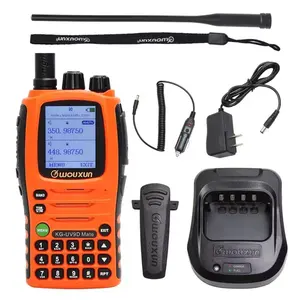 Walkie-talkie de longo alcance Wouxun KG-9DMate, sistema de guia turístico com rádio taki waki, escanner walkie-talkie