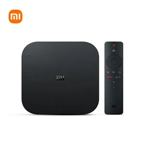 שיאומי מוכן למשלוח Mi Tv Box S בהירות גבוהה 4K HDR גרסה גלובלית סטרימינג טלוויזיה קופסת טלוויזיה מרובעת ליבות אנדרואיד טלוויזיה 6.0 8 GB EMMC Mibox 4k