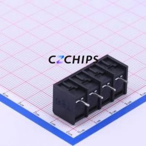 DBT50-8.25-4P-BK-P Barrier Terminal Block Through hole Component (THT),P=8.25mm Connector Three Sides 8.25mm 1x4P Straight Pin - Product Image 2