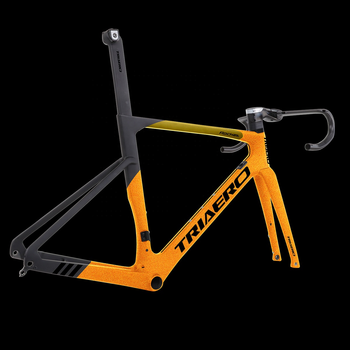 คาร์บอนไฟเบอร์สำหรับจักรยานเสือหมอบ700C,เฟรมจักรยาน Aero Racing + Fork + Seat Post + Clamp Frameset