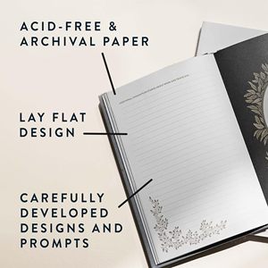 Dad's Story Family <b>Keepsake</b> High Quality Mini A5 Deluxe Edition Customizable Hardcover Leather Gold/Silver Foil Embossed - Product Image 4