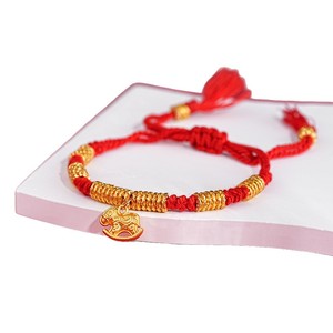 Lucky <b>Red</b> Rope <b>Bracelet</b> Horse Charm DIY Handmade Woven Unisex Gift Jewelry Accessory Yiwu Origin - Product Image 5