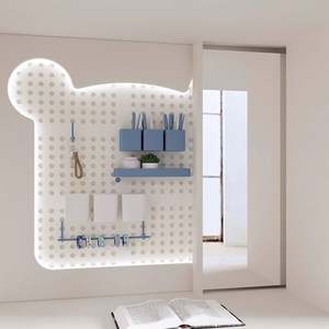 Precioso juego de muebles de madera ecológicos para dormitorio infantil con decoración de oso, litera ajustable y extensible con forma de barco y armario integrado. - Product Image 5