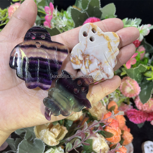 Matériaux mixtes Crystal Ghost Natural <span class=keywords><strong>Energy</strong></span> <span class=keywords><strong>Healing</strong></span> Rose Quartz Pumpkin Bat For Halloween Decor - Product Image 5