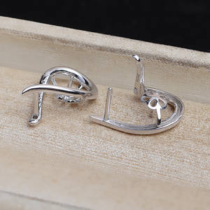 Boucles d'oreilles pendantes en argent Wenchi S925 avec perles de 7 à 13 mm, modèle 15825, accessoires à pampilles avec plateau, bijoux tendance, Chine - Product Image 4