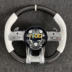 Volante Deportivo de Fibra de Carbono para <span class=keywords><strong>Mercedes</strong></span> W203 W204 W218 W207 W172 C63 X253 W212 Clase S Clase E Clase G C43 GT A45 AMG - Product Image 1