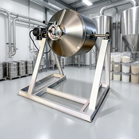 Mélangeur à double cône en acier inoxydable à haute uniformité avec boîte de vitesses pour le traitement des aliments et des produits chimiques, capacité de 30 L, certifié CE