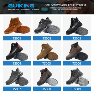 Bottes de sécurité à embout <span class=keywords><strong>d</strong></span>'<span class=keywords><strong>acier</strong></span> anti-perforation, anti-écrasement, antistatiques, respirantes, en cuir et coton, robustes, pour le travail industriel, en PU, toutes saisons - Product Image 4