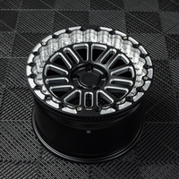 Liquidation Spéciale Jantes Offroad Forgées Monobloc Beadlock Véritables 18 Pouces 6x139.7 CB93.1 Noir Brillant pour Ford Ranger Raptor
