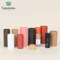 Boîte cadeau rigide en papier kraft recyclé écologique personnalisée avec emballage en tube cylindrique, pelliculage mat, OEM pour bougies