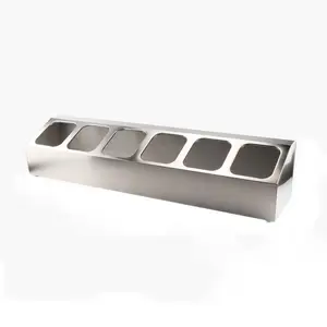 Espositore per Snack per alimenti da ristorante di alta qualità vassoio per contenitori per padelle <span class=keywords><strong>Gastronorm</strong></span> in acciaio inossidabile - Product Image 1